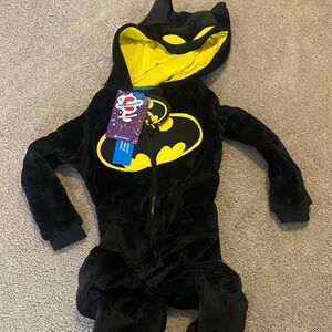 Kids Black and Yellow Batman Superhero pajama